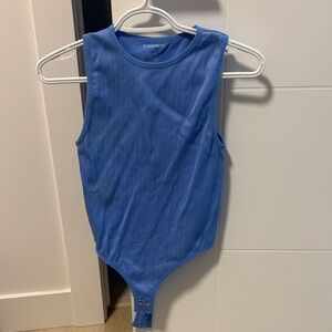 Dynamite Vibrant Blue Sleeveless Bodysuit